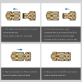 Miniatyrbilde 4 av 5: Hageslange Hurtigkobling, Messing Hageslangekobling, 1/2 Tommer Utvidbar Hageslangekran Kobling, Hageslange Rørkran Adapter F