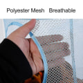 Miniatyrbilde 3 av 4: 4-lags Mesh-brettet leketøy-oppbevaringsstativ med hengende kurv og diverse arrangør - yuhao Grey