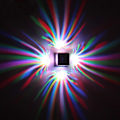 Miniatyrbilde 3 av 5: Moderne RGB LED Vegglampe 3W Dimbar Lys