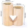 Miniatyrbilde 3 av 4: Trelys Tealight-holdere 2 stk Hjerteformet Lysholder