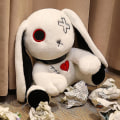 Pikkukuva 5 / 5: Plush Toy Punk Lolita Bunny Täytetty Eläin Ommeltu Nukke Tyttö 30cm White bunny