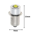 Miniatyrbild 3 av 5: P13.5s LED-ficklampskula Hög Effekt Uppgradering LED-lampa Ersättningskonverteringskit Pack med 2