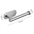 Miniatyrbillede 2 af 5: Køkkenrullepapir Væghængt Toiletpapirholder Sølv