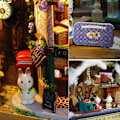 Miniatyrbild 4 av 5: 1:24 Box Teater Dockhus DIY Miniatyrkit för Barn