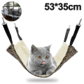 Miniatyrbild 3 av 5: Hängande Kattgunga, Djurgunga för Bur Justerbar Kattbädd Sovplatta (1 Styck, Leopardmönster