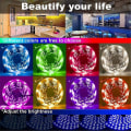 Miniatyrbilde 3 av 5: 5m LED-lysstripe Bluetooth-app RGB SMD 2835 IP20 Fleksible Lys