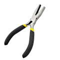 Miniatyrbilde 4 av 5: Mini-tangsett for smykkeproduksjon - Runde, flate, lange neser