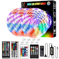 Miniatyrbilde 1 av 5: LED Smart Strip Lights RGB Musikk Synkronisering Fargeskiftende Lys