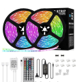 Miniatyrbilde 1 av 5: LED-lysstripe RGB 5050 20m 65.6ft Fargeskiftende sett