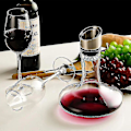 Miniatyrbillede 4 af 5: Vinkaraffel med Integreret Lufter og Filter, Vinkaraffel, Vinkaraffel, Vinkaraffel, Vingave, Blyfri 100% Håndblæst Krystalglas, Vin