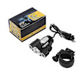 Miniatyrbillede 3 af 5: Justerbar Cykel Forlygte USB X3 T6 LED Frontlampe