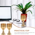 Miniatyrbilde 3 av 8: 2 stk Vintage messing vinglass Retro multifunksjonell brennevinskopp