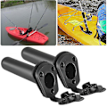 Miniatyrbillede 1 af 2: 2 stk. Sorte Flush Mount Fiskegrebs Holder Kajakstang