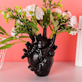 Miniatyrbilde 2 av 3: Hjertevase Resin Skulptur Kreativ Form Skrivebordsdekor