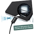 Miniatyrbilde 5 av 8: USB Type-C Hodetelefoner Støyreduserende In-ear Headset Mikrofon for Telefon/Nettbrett