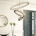 Miniatyrbilde 1 av 5: 3-rings LED Krystall-Lysekrone Hengelampe Rund Tak