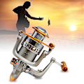 Miniatyrbild 2 av 5: Full Aluminium Fiske Spin Rulle 5.2:1 Fiske Rulle Spinner
