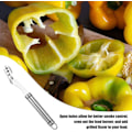 Miniatyrbilde 3 av 5: Jalapeno Grillstativ i Rustfritt Stål Grillholder Med Kjernefjernerverktøy 18 Hull Rustfritt Stål Popper Holder For Tilberedning Av Pepper Kyllinglår Vinger Chilli Knife