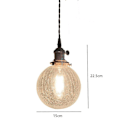 Miniatyrbild 4 av 5: 12W Retro Bb Chandelier Mässing Glas Sprickt Chandelier