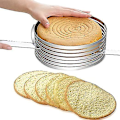 Miniatyrbillede 1 af 4: Justerbar Kage Skærer Rustfrit Stål Mousse Form Lag