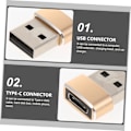 Pikkukuva 7 / 8: 3 kpl Typec - USB-sovitin Latauskaapeli Varavirtalähde Muunnin Tablettimuunnin Tietokone Type-c