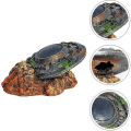 Miniatyrbillede 4 af 5: Akvarietilbehør 1 stk. Emulering Ufo Vrag Pynt Kreativ Rumskib Akvarie Ornament