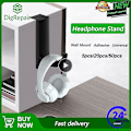 Miniatyrbillede 2 af 5: Universal Høretelefon Stativ Vægmontering Headset Hanger Klæbende Øretelefon Holder Stativ Øretelefon Display Stativ Krog Headset Tilbehør Hook White 5ps