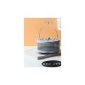 Miniatyrbild 4 av 4: Sandalträ spis Eldfast Sandalträ spolebrännare med lock Eldfast myggspiralfodral bricka Grå