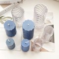 Miniatyrbillede 3 af 4: Beibei - 1 stk. lysestøbeform spiralformet voksformningsform DIY lysfremstillingsforsyninger værktøjer 5 * 10 cm
