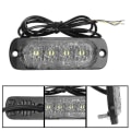 Pikkukuva 5 / 5: 4 Led 12-24v Auton Ajoneuvon Kuorma-auton Strobe-vilkku Sivuvaroitus Varoituslamppu