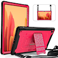 Miniatyrbillede 3 af 5: Shiny Surface Etui til Samsung Tab A7 10,4 Tommer Med Aftagelig Skulderrem, Justerbart Stativ, Opbevaringspose, Fuld Beskyttelse