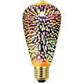 Pikkukuva 1 / 3: Edison-hehkulamppu 3d ilotulitus LED-lamppu 4w 220-240v E27 joulukuusen koristelamput erikoisvalaisin (st64) [energiatehokkuusluokka G]