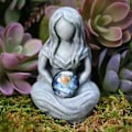 Miniatyrbild 1 av 5: Gudinnan Moder Jord Figur Skulptur Prydnadsstaty Dcor