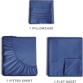 Pikkukuva 2 / 5: Twin Xl -lakanasetti - Twin Xl -vuodevaatteet pojille ja tytöille - College-asuntolan vuodevaatteet - Hotelli-luxusvuodevaatteet - Erittäin pehmeät lakanat - Syvät taskut