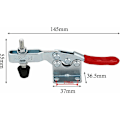 Miniatyrbild 2 av 5: 4 st snabblåsningsklämmor horisontella snabblåsningsklämmor GH-201-B snabblåsningsklämma kapacitet 90 kg 198 lbs horisontell snabblåsningsklämma snabblåsningsklämma