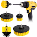 Miniatyrbild 1 av 6: 4-pack borstefäste uppladdningsbar rengöringsborste set Gul