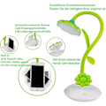 Miniatyrbillede 2 af 5: LED-børnebordlampe, sengelampe med fleksibel læseberøringssensor, genopladelig via USB og