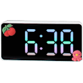 Miniatyrbild 2 av 5: Digital väckarklocka, LED-display, tyst digital väckarklocka med 4 3D DIY