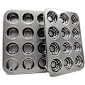 Miniatyrbilde 2 av 5: Non-stick muffinsform for baking jumbo donut kakeformer former brettsett