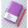 Miniatyrbillede 2 af 4: 5 stk. Mini Smiley Notebook, Smile-design Dagbog/journal med elastikbånd, tilfældig farve