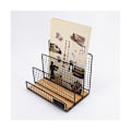 Miniatyrbillede 5 af 5: Skrivebordsreol Studerende Bogreol Kontoropbevaringsreol Sengebord (Sort)