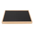 Miniatyrbillede 5 af 5: 100 Slots Ring Opbevaringsdisplayæske PU Læder Blød Foring Letvægts Multifunktionel Sort Jewerly Organizer Etui
