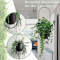 Miniatyrbild 3 av 5: Metallhängande planter Hängande växter Hängande växtstativ Blomkrukor Inomhus Utomhus Balkong Tak Trädgård Dekor Hängande kedja Svart