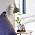 Miniatyrbillede 3 af 5: E27 Art Enkel Sengelampe Lampe Lys Soveværelse Soveværelse Belysning Lampe Nordisk Stil Enkel Moderne Cre