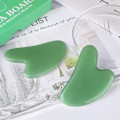 Miniatyrbilde 5 av 5: Gua Sha ansiktsverktøy Gua Sha verktøy Gua Sha Jade for ansiktshudpleie Ansikt Kropp Akupunktur Lindre muskelspenninger Reduser hevelse Feriegave