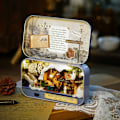 Miniatyrbild 2 av 5: Bygg en miniatyr av One Piece Tiny House för vuxna, DIY-byggsats för miniatyrhus i låda, DIY-hantverksgåva för kvinnor (Winter Roaming) - 14,3 8,4 2,6 cm