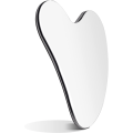 Miniatyrbilde 1 av 5: Metall Gua Sha-verktøy: Gua Sha for ansikt og kropp, rustfritt stål, med reiseetui