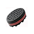 Miniatyrbild 2 av 3: 2-pack dubbelsidig frisörhårborste svamp låsning afro curl twist dreads coil wave