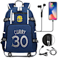 Miniatyrbild 1 av 2: Golden State Warriors Stephen Curry nr 30 USB skolväska C2 grå