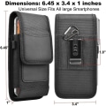 Miniatyrbilde 5 av 5: Telefonhylster for Samsung Galaxy S22 Ultra S21 Plus S20 S10+s9 S8 Note 20,a03s A11 A21 A51 A71 A13 A02s A12 A32,g Pure 2022 Nylon Mobiltelefon Belteklips